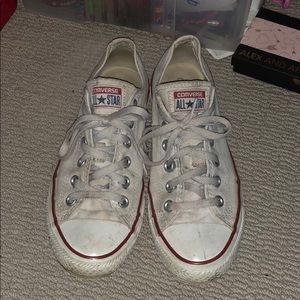 All White Low Top Converse